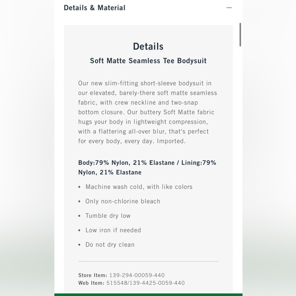 Soft Matte Seamless Tee Bodysuit NWT - Picture 2 of 6